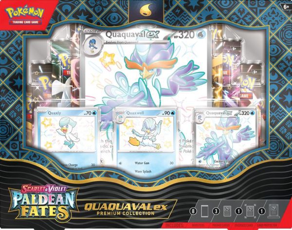 Pokémon Scarlet & Violet Paldean Fates Premium Collection Quaquaval EX
